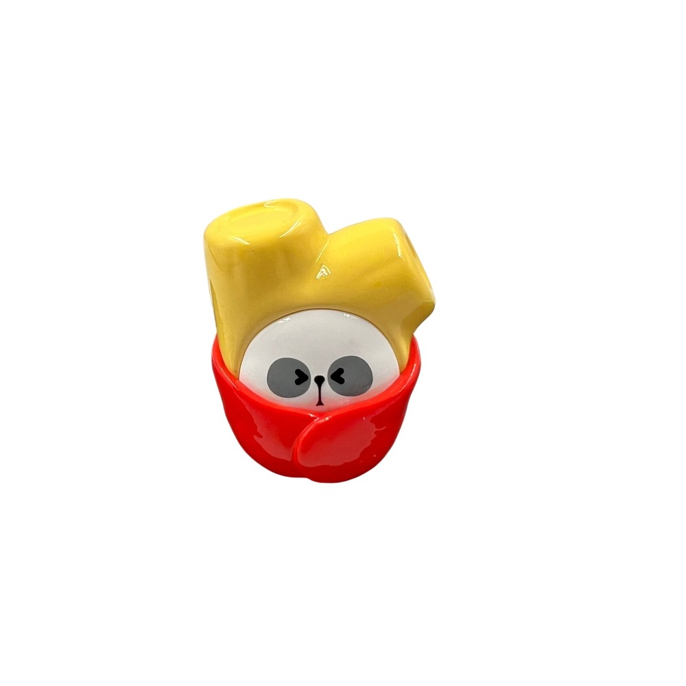 TOYCITY Mr. PA Panda French Fries Mini Collectible Figure Red Yellow Food Toy